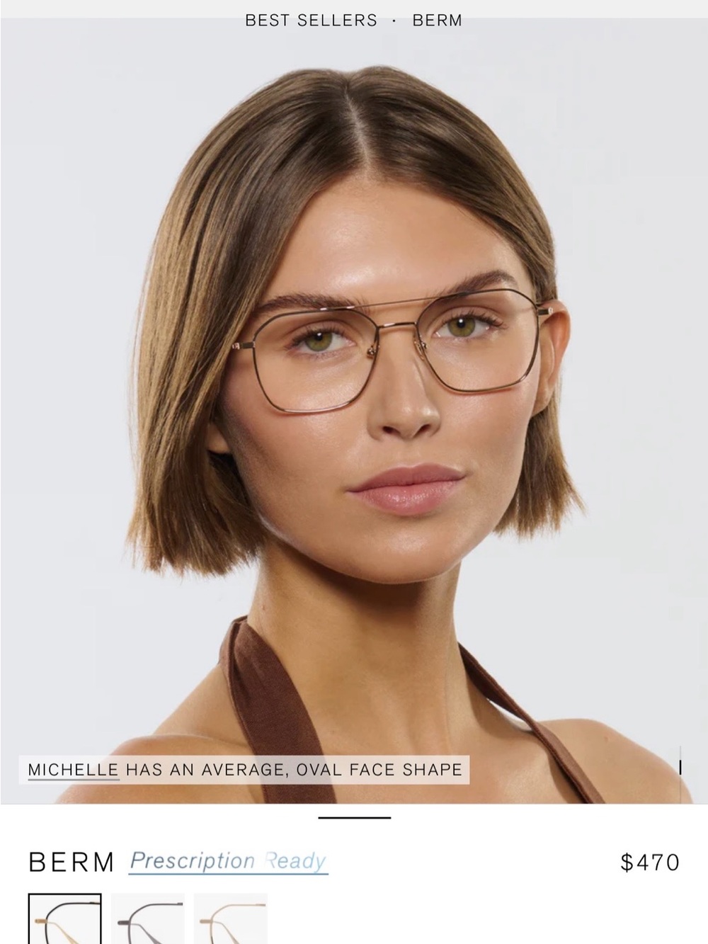 Two KREWE Women's Silver and Gold Mixed-Metal Eyeglass Frames